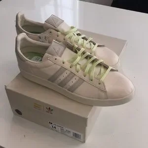 adidas gazelle silver green womens Pharrell Williams x adidas Campus Ecru Tint 7.5 / Brown